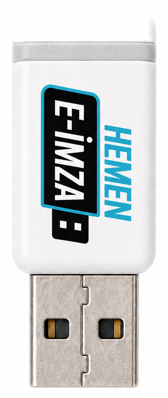 Beyaz USB nitelikli elektronik imza cihazı, kart okuyucu gerektirmez